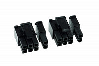 Phobya VGA Power Connector 6+2Pin male incl. 8 Pins - 2 pcs black